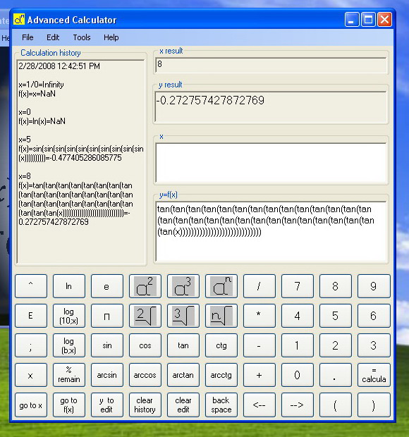 Advanced Calculator Big Formula