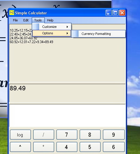 Simple Calculator Currency